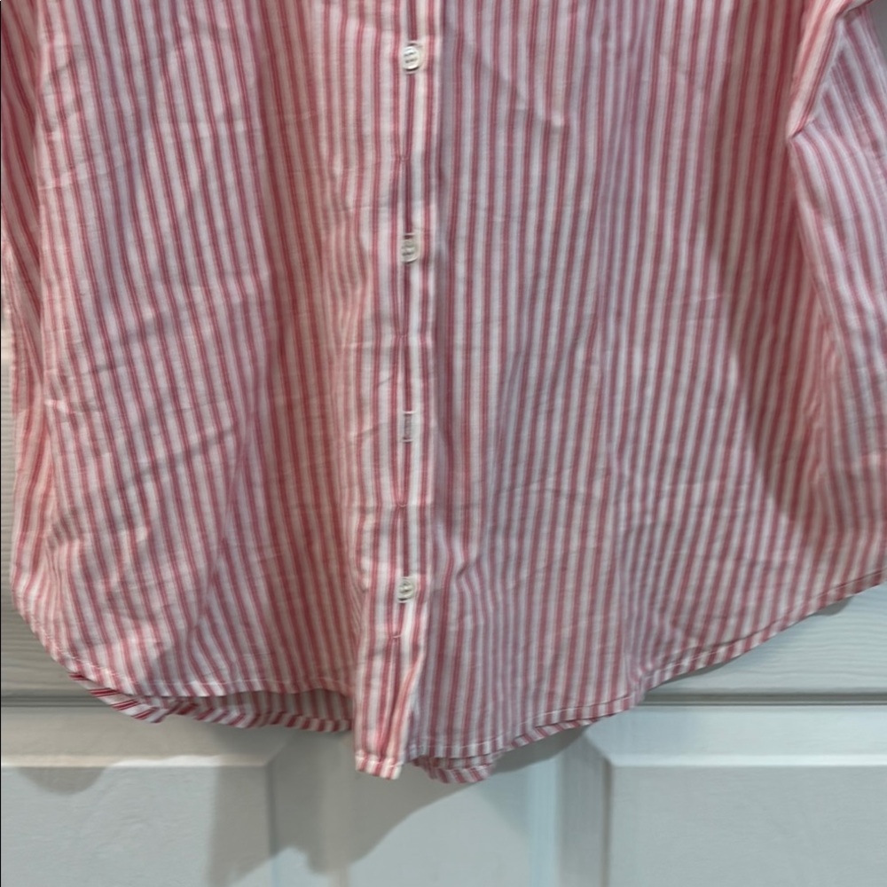 XIRENA stripped button down Shirt size M - Picture 7 of 11